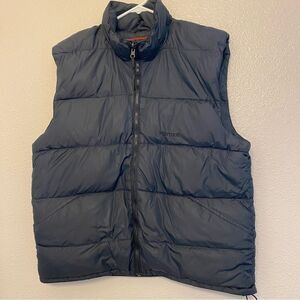 MARMOT GOOSE DOWN Duvet black nylon mens puffer vest 5630 mens Medium/XL womans